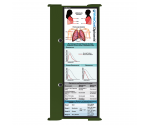 WhiteCoat Clipboard® Trifold - Army Green Respiratory Therapy Edition